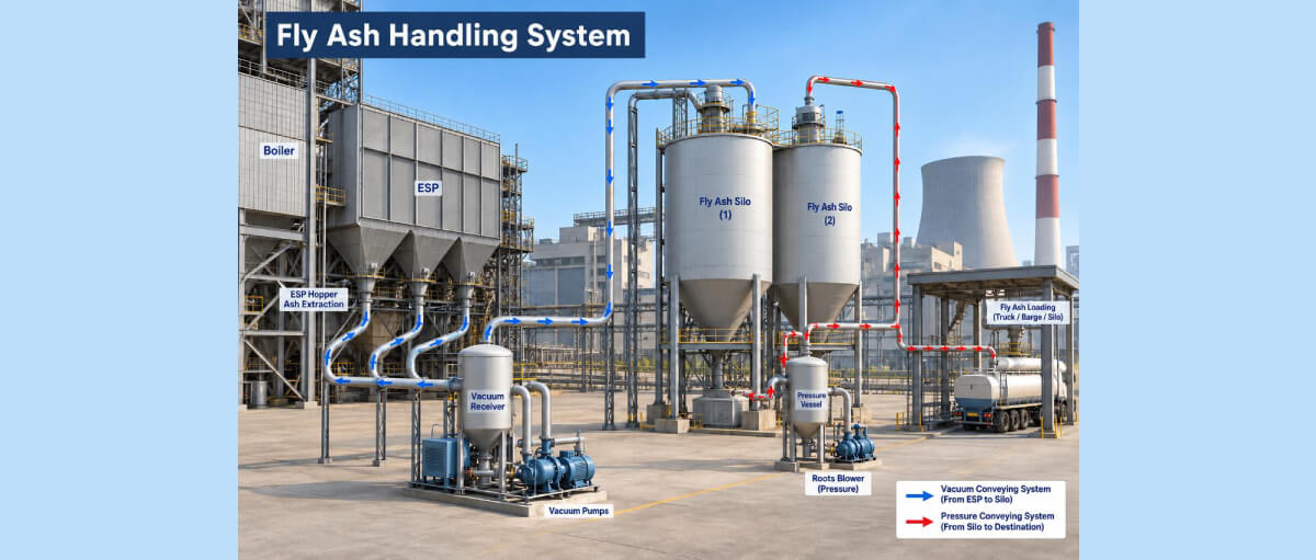 Pic of Vacuum Conveying vs Positive Pressure Conveying for Fly Ash Handling